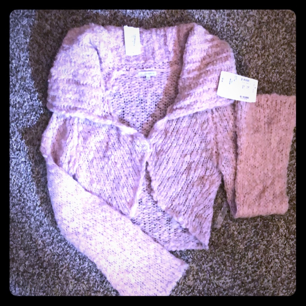 New Nordstrom Laurie B. Pink Cropped Sweater